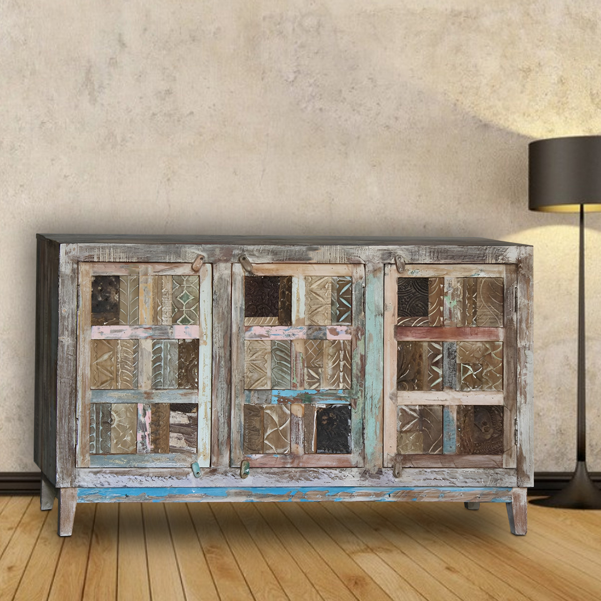 Functional wooden sideboard featuring minimalist design and warm wood tones