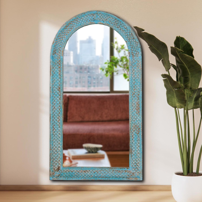 Ottilie Wooden Wall Mirror