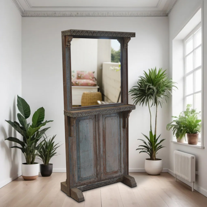 Flora Wooden Standing Mirror