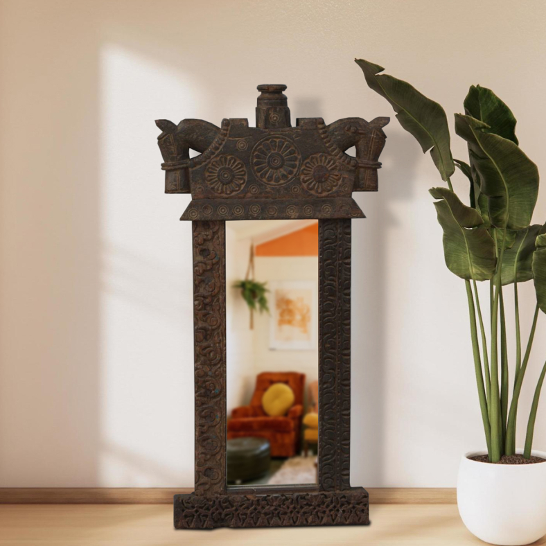 Aoife Wooden Wall Mirror