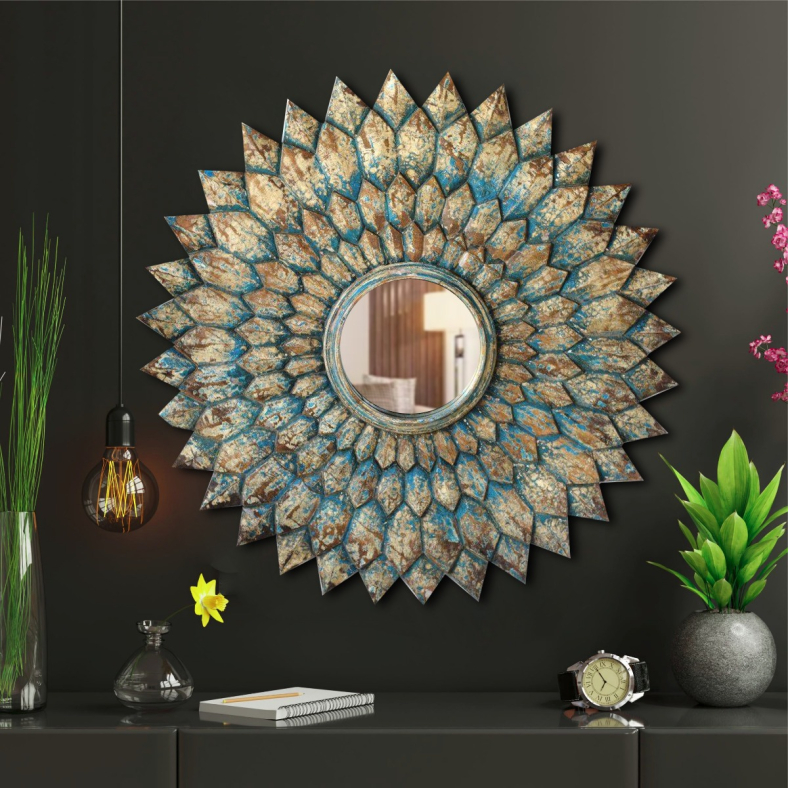 Zeven Wooden Mirror