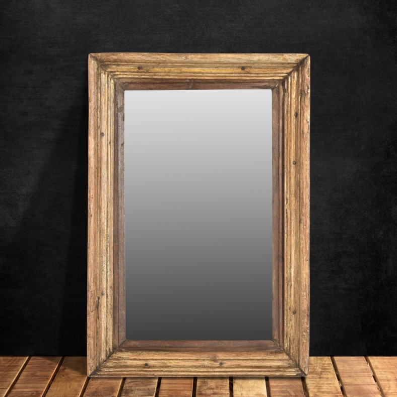 Anoura Wooden Mirror