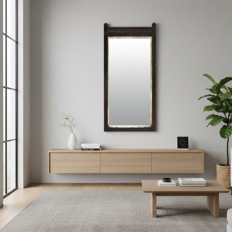 Velora Wooden Wall Mirror