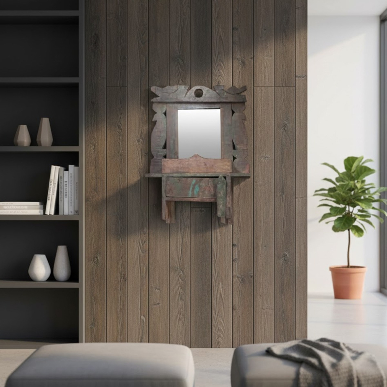 Mrinala Wooden Dressing Mirror