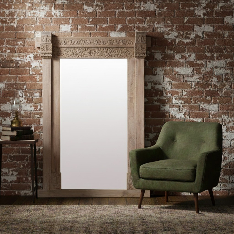 Arvini Wooden Full Length Mirror 