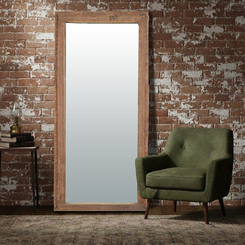Laretta Wooden Full Length Mirror