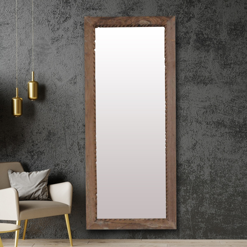 Aurenza Wooden Wall Mirror