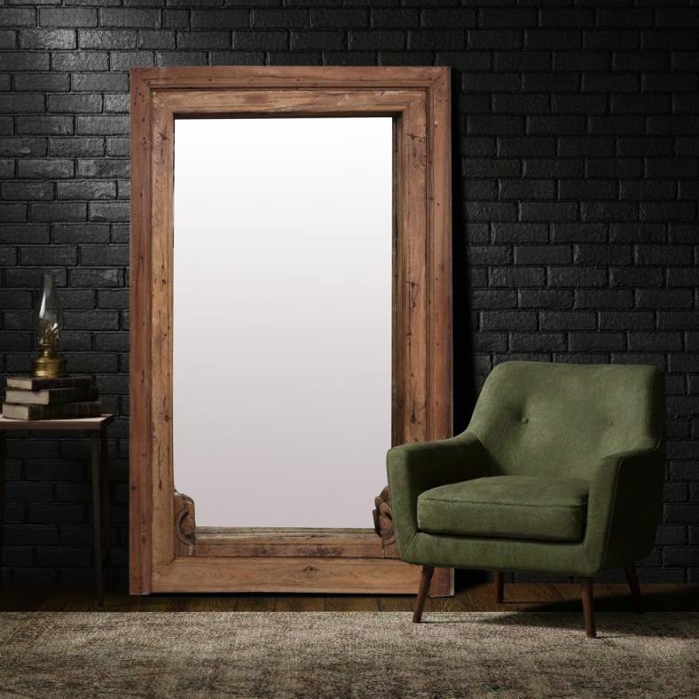 Evora Wooden Wall Mirror