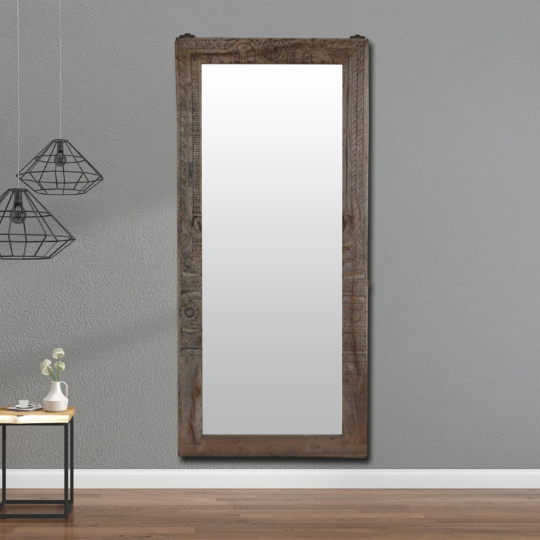 Lyona Wooden Wall Mirror