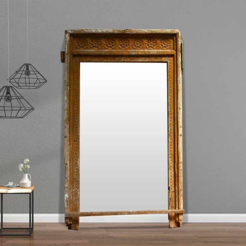 Clyren Wooden Full Length Mirror