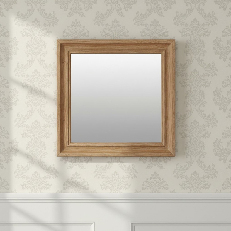Mrittva Wooden Wall Mirror 