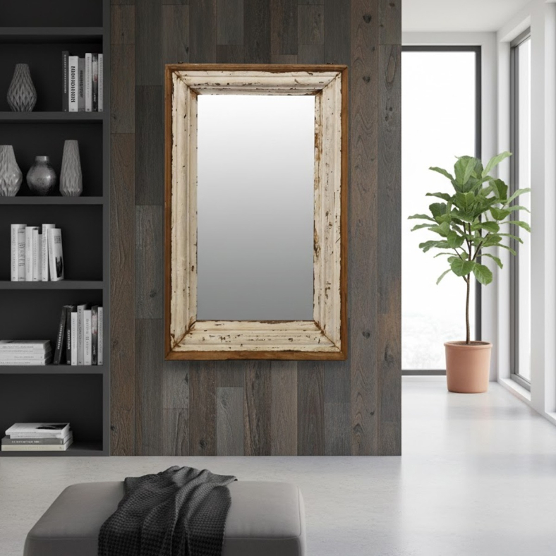 Prithen Wooden Wall Mirror