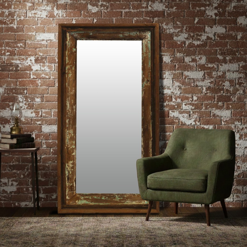 Arisva Wooden Wall Mirror