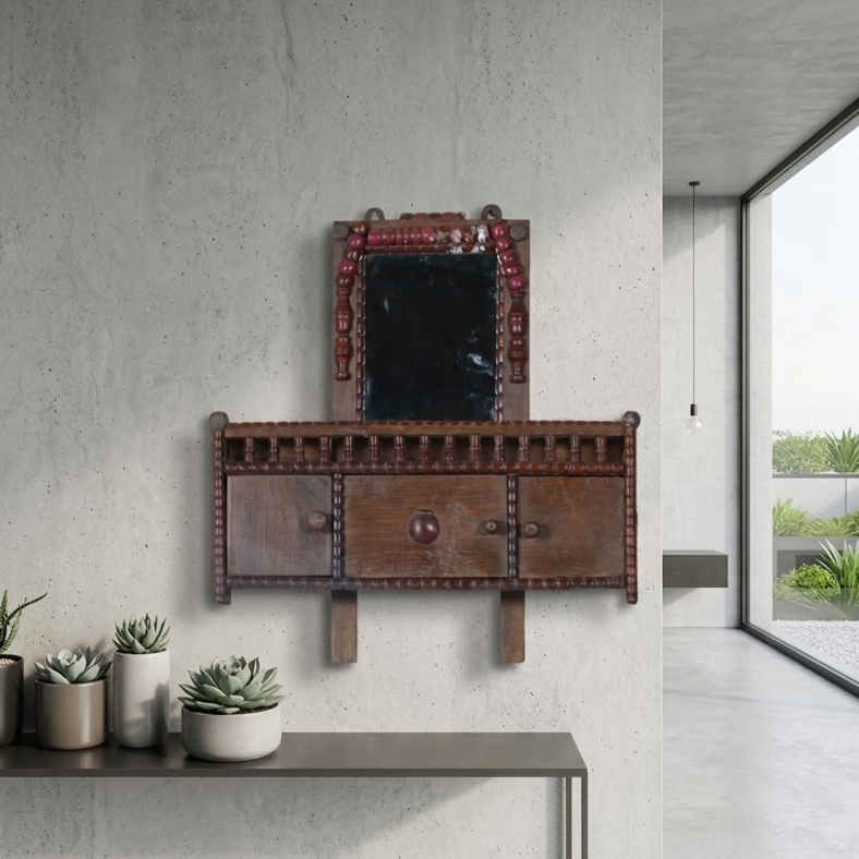 Ahlem Wooden Dressing Mirror