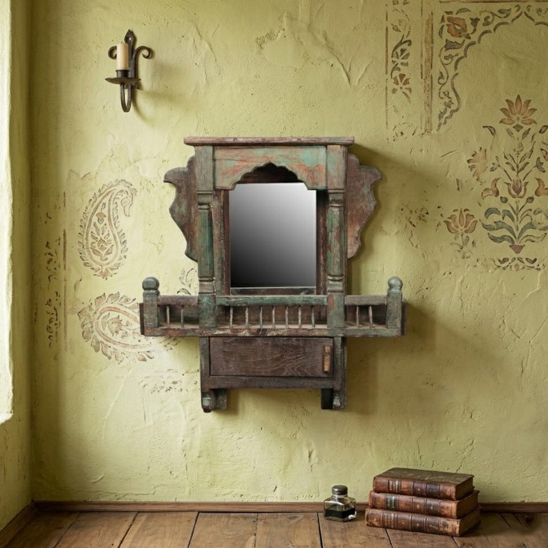 Asiya Wooden Dressing Mirror