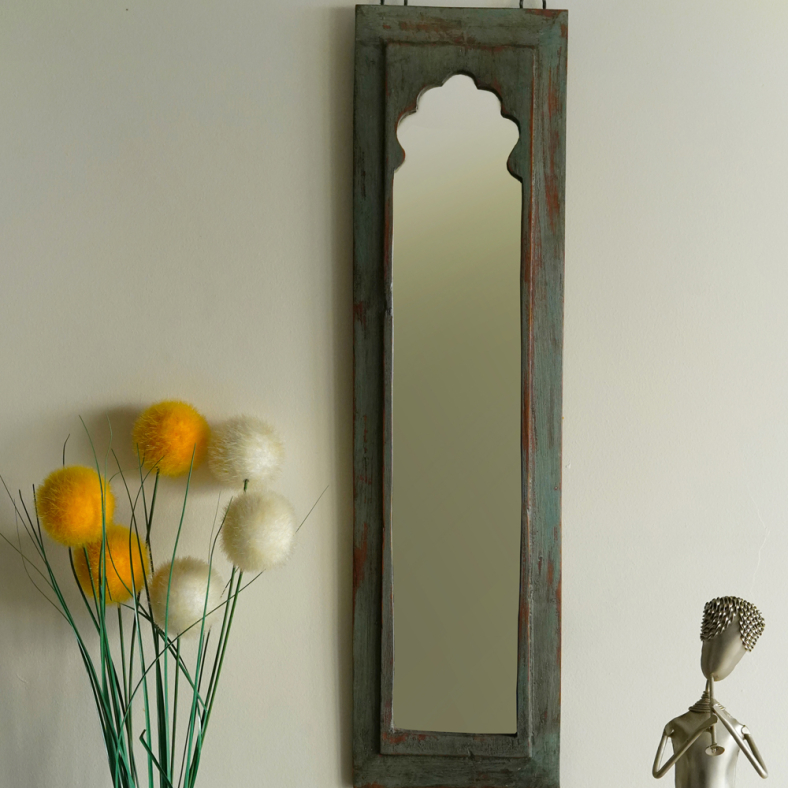 Hebe Minaret Mirror Old Vintage Frame