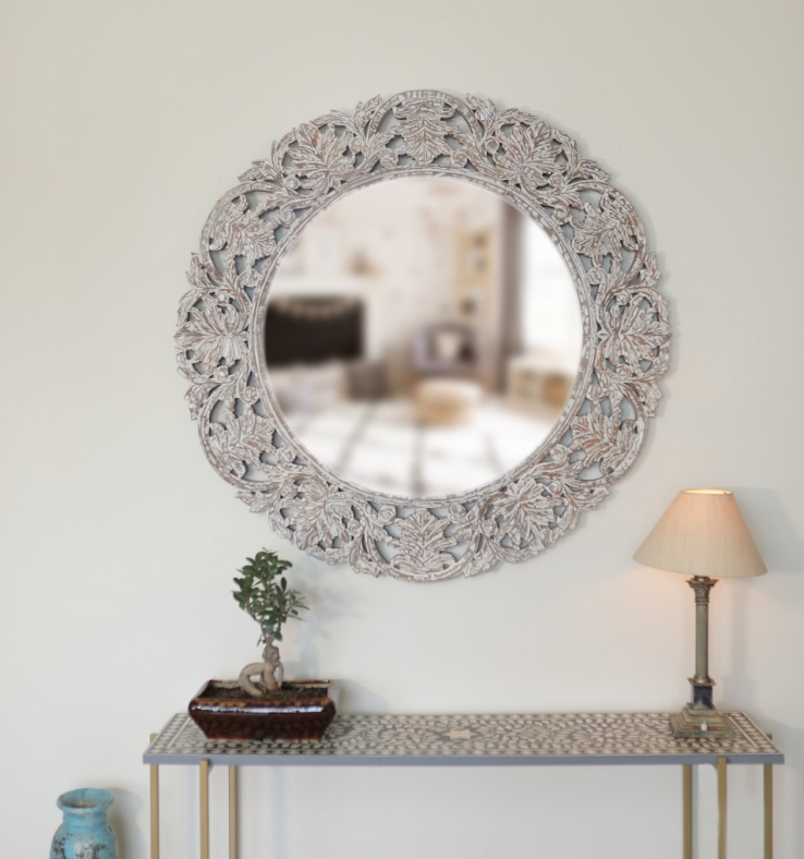 Orolia Carved Wooden Mirror 