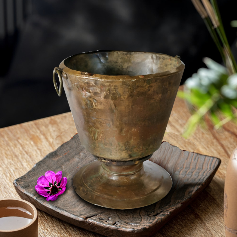 Austeja Brass Pot