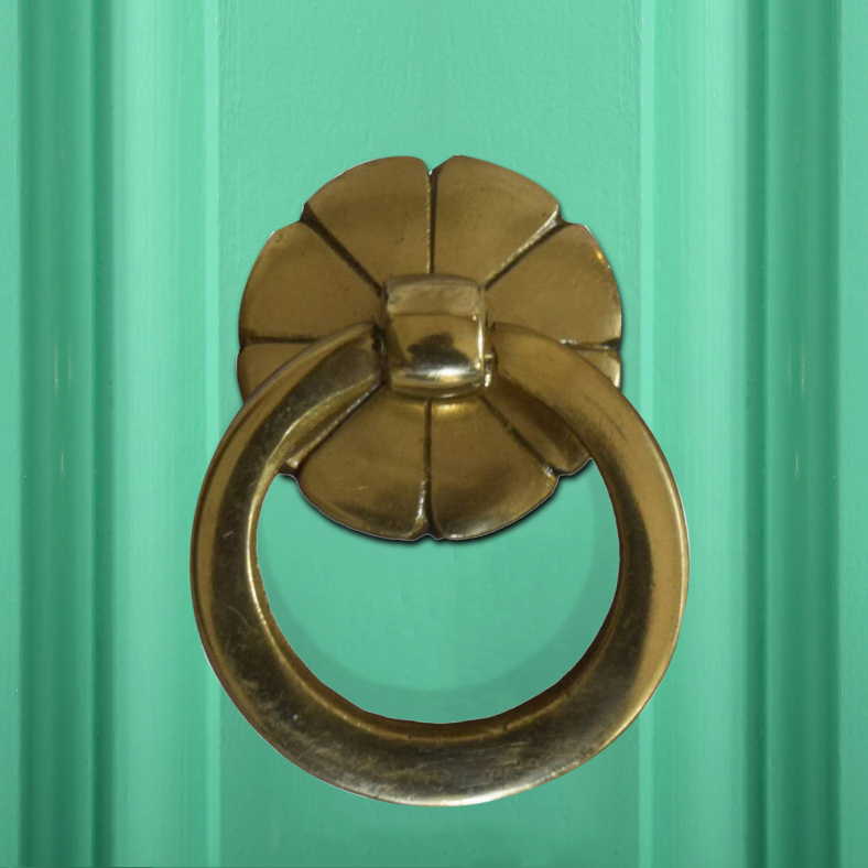 Flora Brass Door Knocker