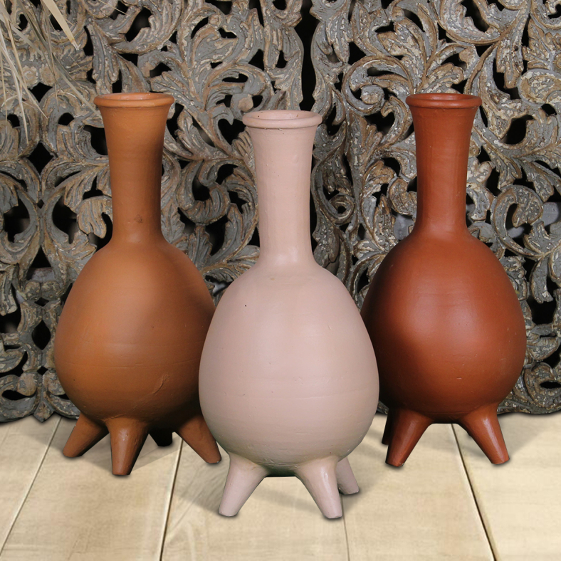 Angie Clay Pot - Set Of 3