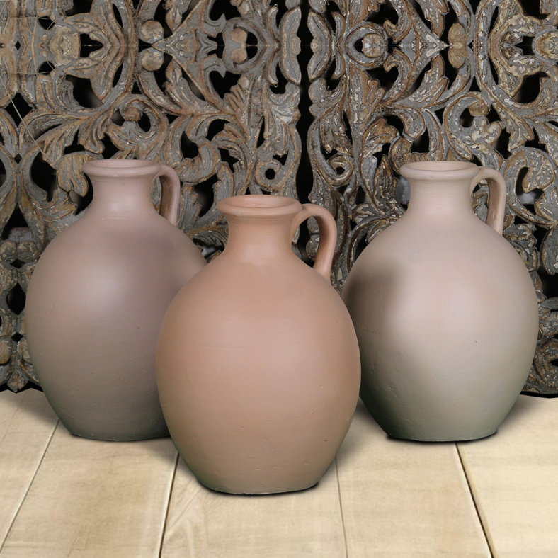 Angelique Clay Pot - Set Of 3