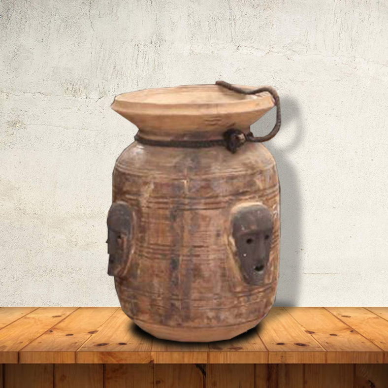 Zuriel Wooden Mask Pot