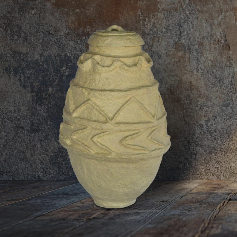 Luke Paper Mache Pot 