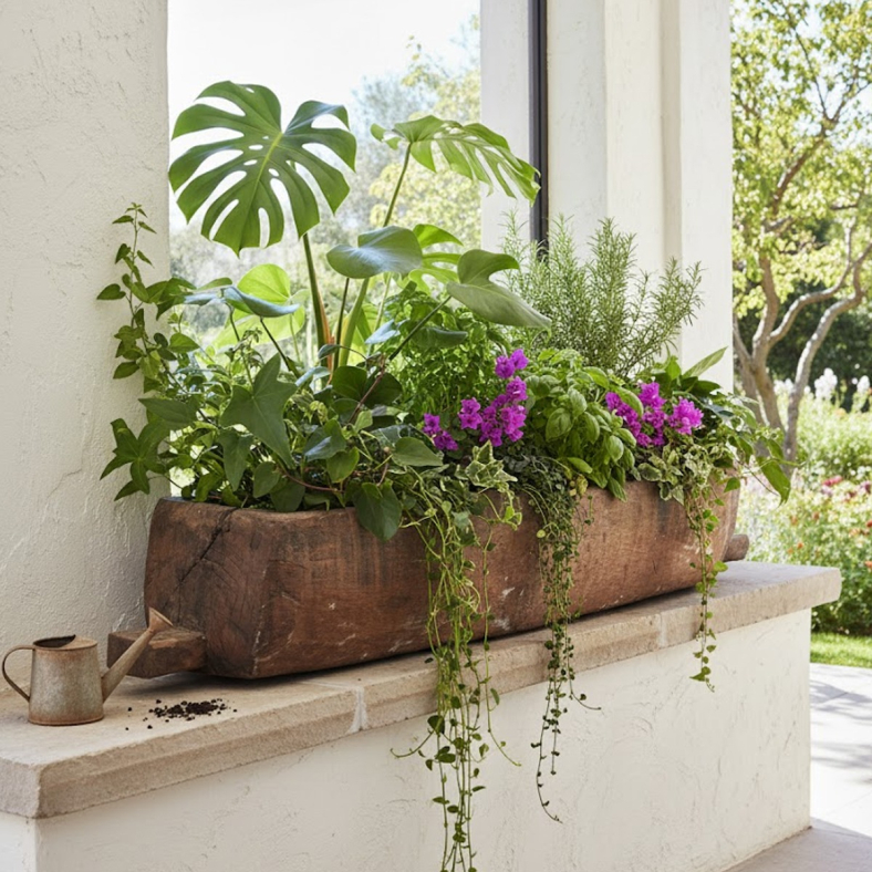 Leafora Wooden Naga Planter