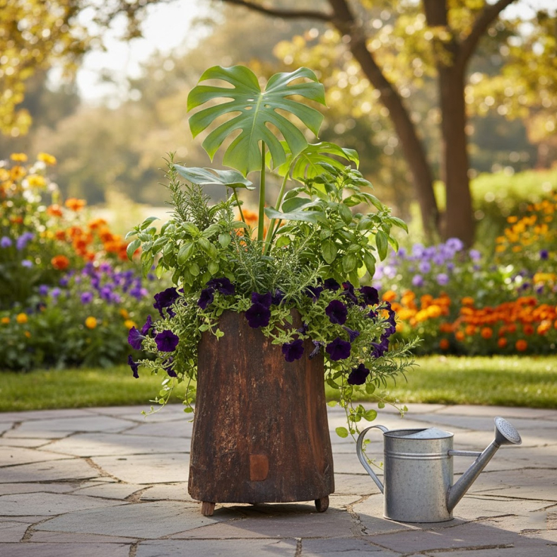 Elysia Wooden Naga Planter