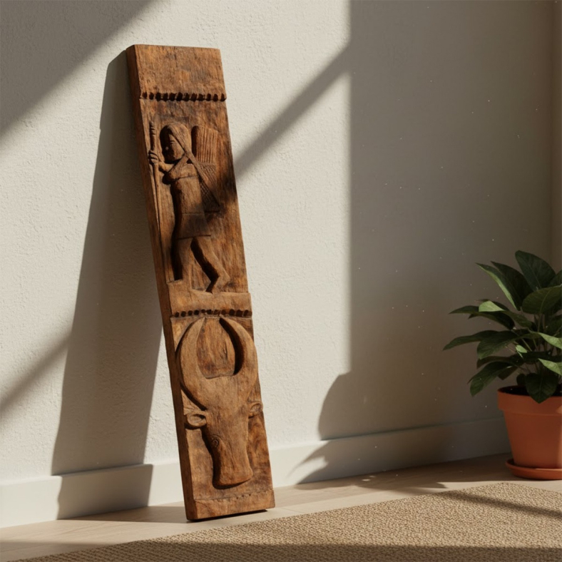 Vyona Wooden Naga Wall Panel