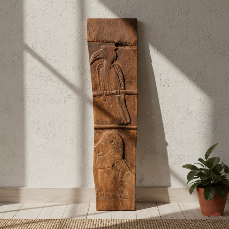Asvara Wooden Naga Wall Panel