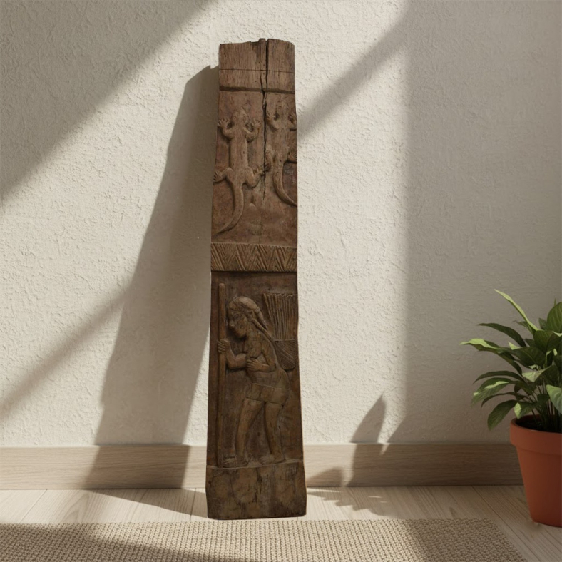 Savrin Wooden Naga Wall Panel