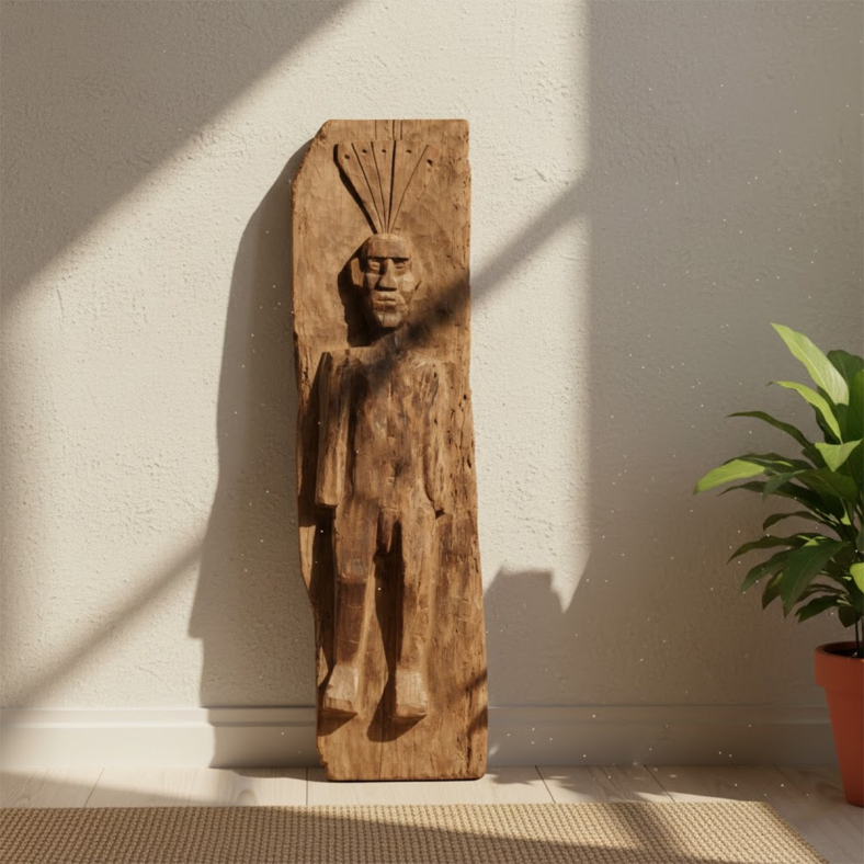 Solvra Wooden Naga Wall Panel