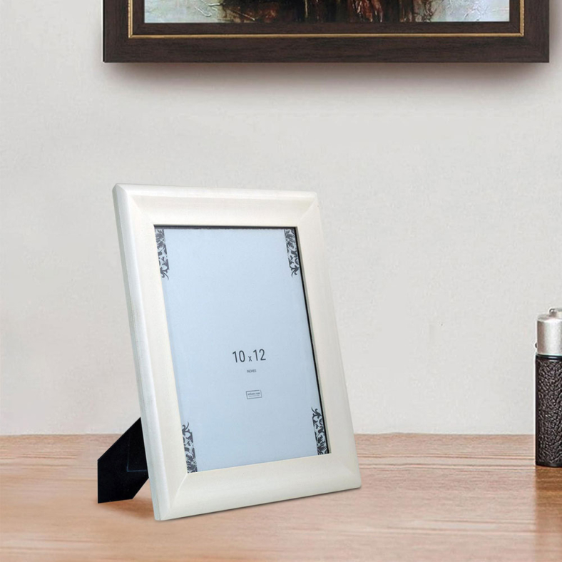 Cream Contours Wooden Photoframe 