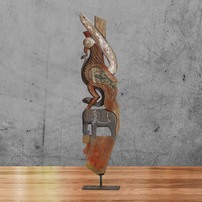 Zabou Wooden Bracket On Stand