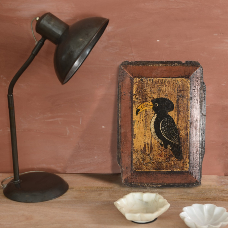 Eupraxia Vintage Wooden Toucan Wall Frame 
