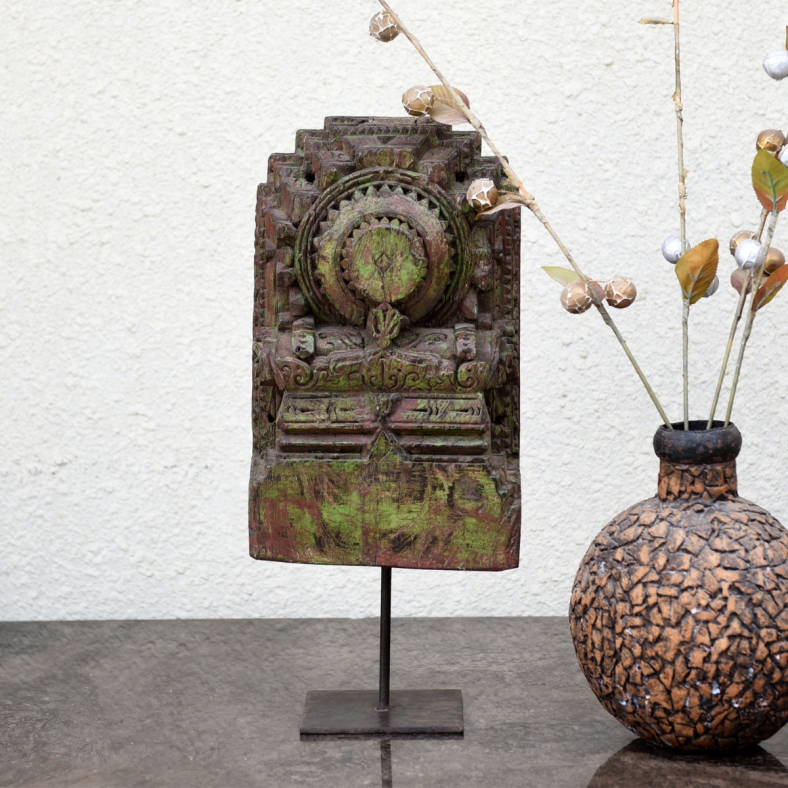 Jonas vintage carved bracket on stand 