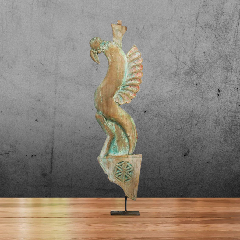 Howlan Wooden Bracket On Stand
