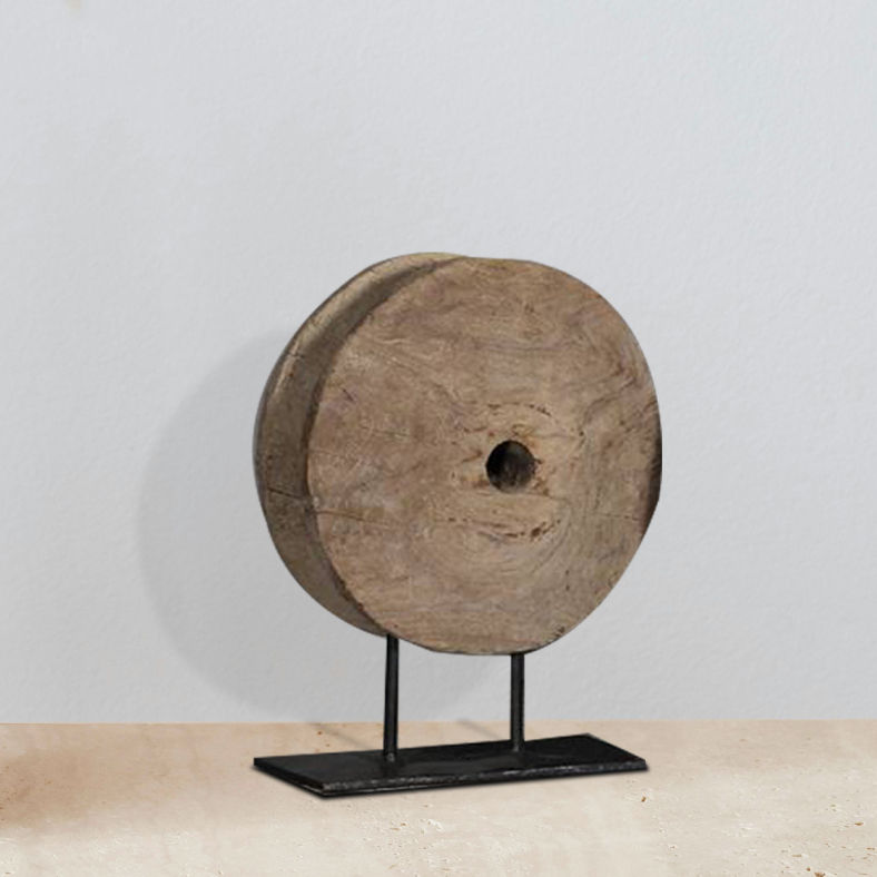Ghasif Vintage Wheel On Stand Curio