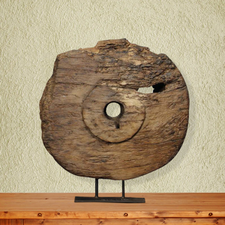 Hamia Vintage Wheel On Stand Curio