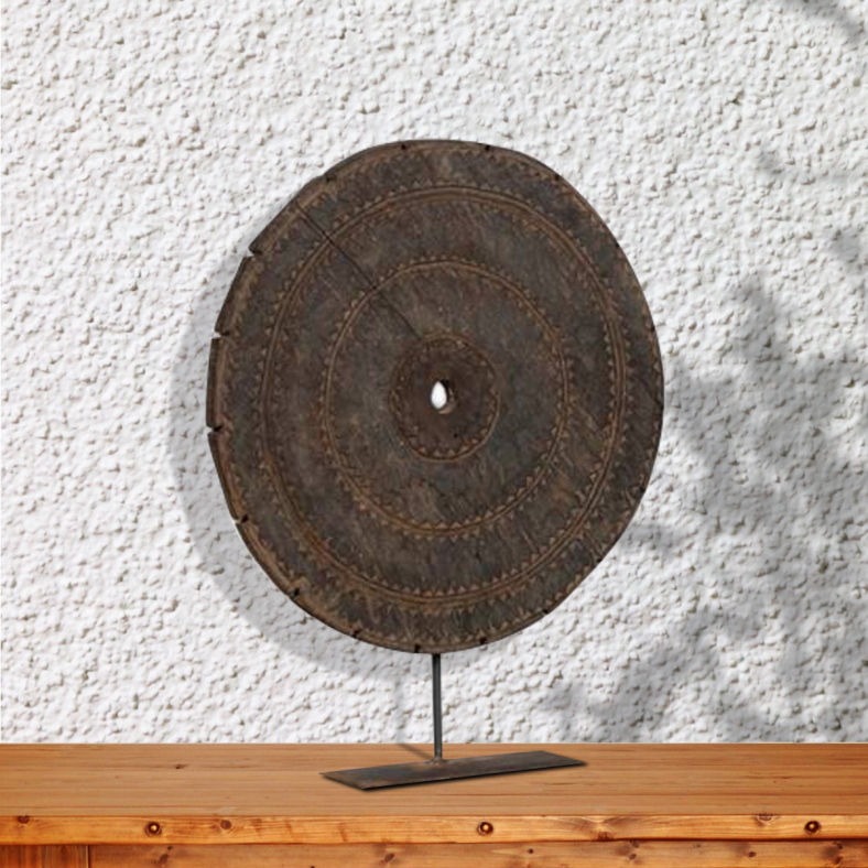 Injila Vintage Wheel On Stand Curio