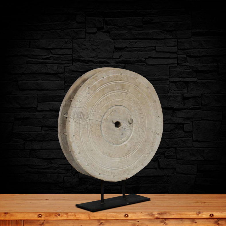 Rafee Vintage Wheel On Stand Curio