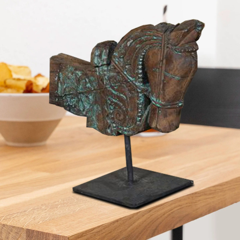 Yana Wooden Horse On Stand 
