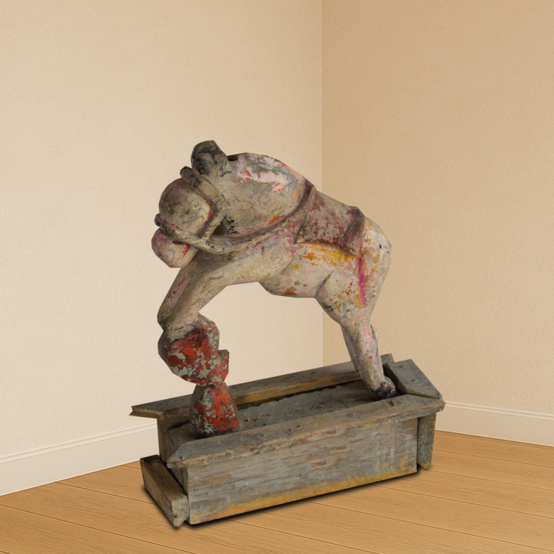 Caelisyn Wooden Horse On Stand