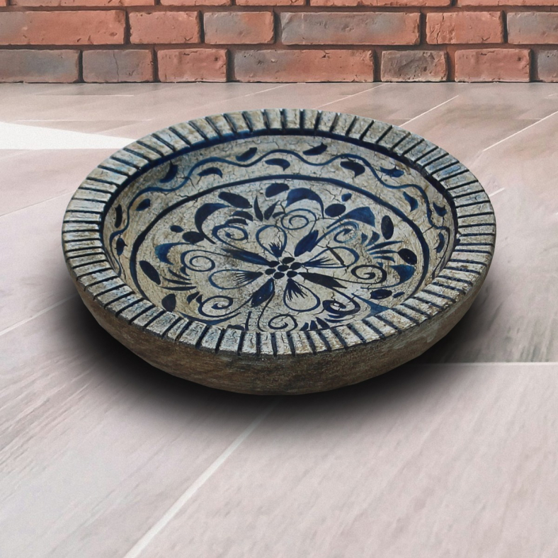 Javiera Wooden Painted Bowl