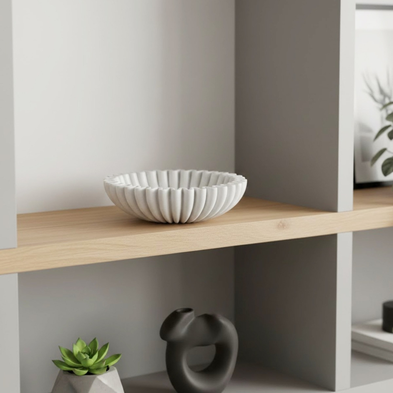 Petaline Marble Bowl
