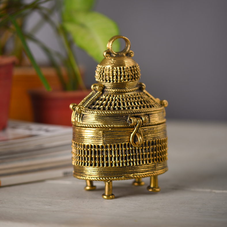 Dhokra Marvik Jewelry Box