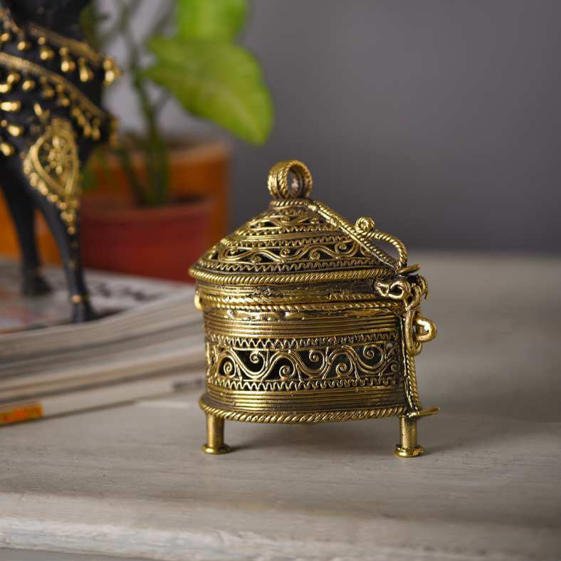 Dhokra Sylvar Jewelry Box