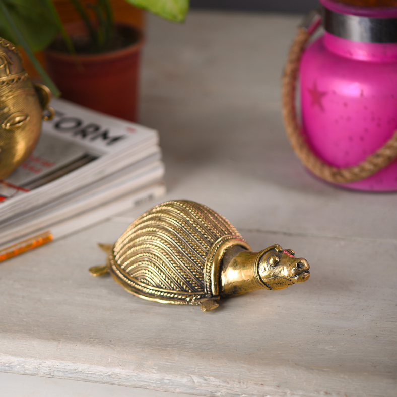 Dhokra Large Turtle