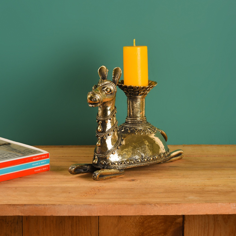 Dhokra Camel Tea Light Holder